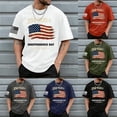 thumbnail image 3 of FUZHIQ Mens 4th Of July Outfits for American Flag Print Cotton Blend 250th Anniversary Shirt Athletic Fit Birthday Patriotic Tops, 3 of 6