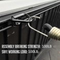 thumbnail image 4 of 20-Pack D-Shaped Anchor Rings for Cargo Tie-Down, Heavy-Duty Pull Hooks for Truck and Trailer Use, 4 of 5