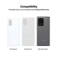 thumbnail image 3 of Ringke Fusion-X Case Compatible with Samsung Galaxy S20 Ultra, Transparent Hard Back Shockproof Advanced Bumper Cover - Black, 3 of 3