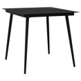 thumbnail image 5 of vidaXL 3 Piece Garden Dining Set Black PVC Rattan, 5 of 5