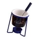 thumbnail image 5 of Olla para fondue de chocolate, vela de té, olla de porcelana para derretir, calentador de mantequilla, caldo, cerámica Azul, 5 of 9