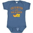 thumbnail image 3 of Inktastic Life's Better Mac & Cheese Boys or Girls Baby Bodysuit, 3 of 5