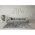 thumbnail image 3 of Ahgly Company Machine Washable Indoor Round Oriental Gray Industrial Area Rugs, 3' Round, 3 of 4