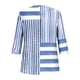 thumbnail image 4 of Heisall Women's T-Shirts 3/4 Sleeve Round Neck Loose Casual Striped Non-positional Print Spring/Autumn Fashion, 4 of 7