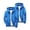 A01 Blue, variant on 2-Pack Kids Rain Jacket Boys Girls Lightweight Windbreaker Jackets Hooded Zip Up Windproof Coats Casual Outdoor Activewear with Pockets Spring Fall Outerwear Set