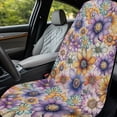 thumbnail image 4 of XYZCANDO Flowers Pattern Design Car Seat Cover Towel Breathable for Beach Workout, Long-Lasting Sweatproof Seats Protectors Washable, 4 of 11