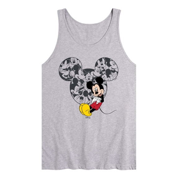 Disney - Mickey Ear Pattern - Men's Sleeveless Graphic Tank