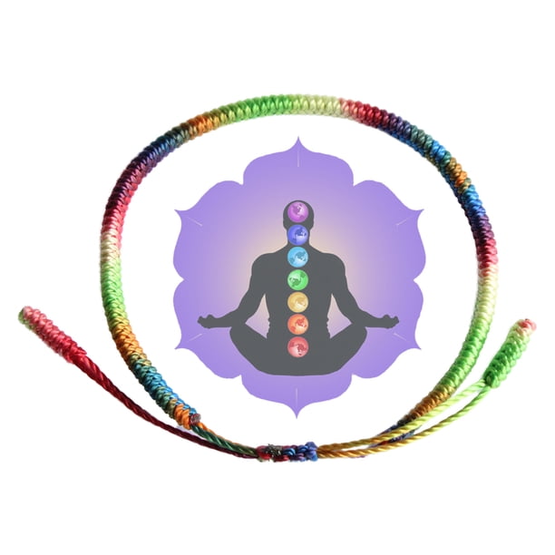 Budista Tibetano Nudos Trenzados A Mano Pulsera De Cuerda De La Suerte Pulsera De Meditación De Yoga Hecha A Mano Brazalete Yuarrent AP005215-00
