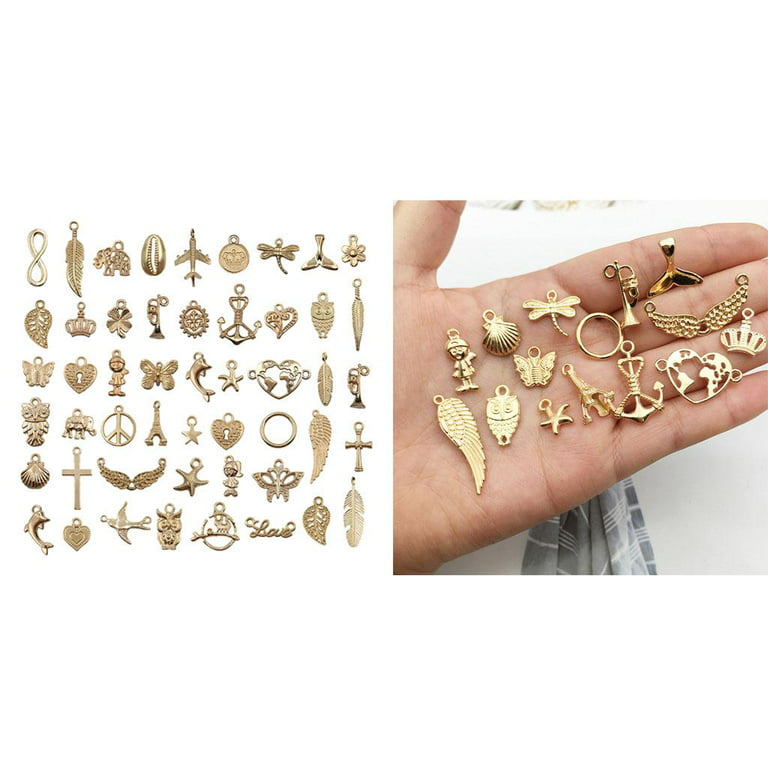 50 Metal Charm Mix, Random Designs, Alloy Metal Pendants, Jewelry Craft  Charms -  Norway