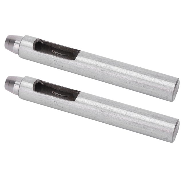 Herramienta de perforación de cuero, 2 piezas, herramienta de perforación, perforadora hueca redonda, cortadora de perforación hueca redonda, estética elegante Jadeshay A