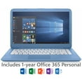 thumbnail image 2 of HP Stream 14" Laptop, Windows 10 Home, Office 365 Personal 1-year included, Intel Celeron N3060 Processor, 4GB RAM, 32GB eMMC Storage, 2 of 6