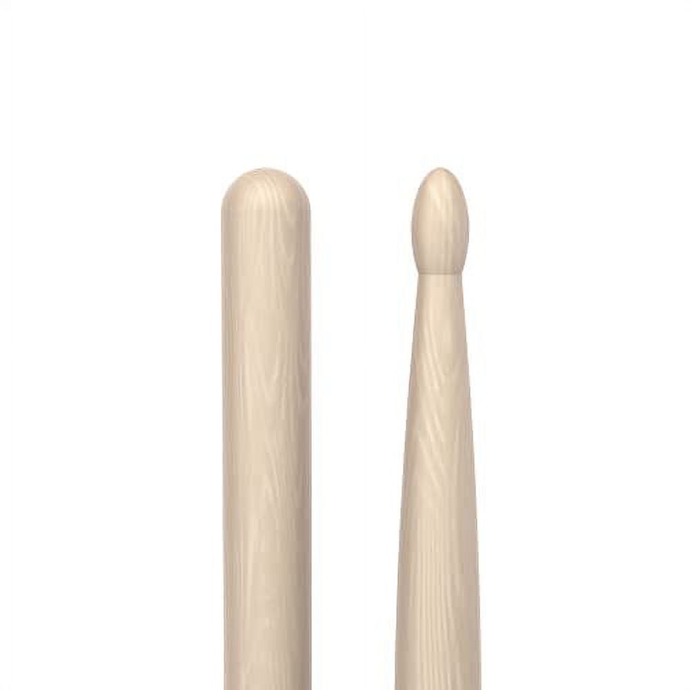 ProMark Classic Forward 7A Raw Hickory Drumsticks, Oval Wood Tip, One Pair One Pair Classic, Forward 7A - Raw, Wood Tip Raw, Wood Tip
