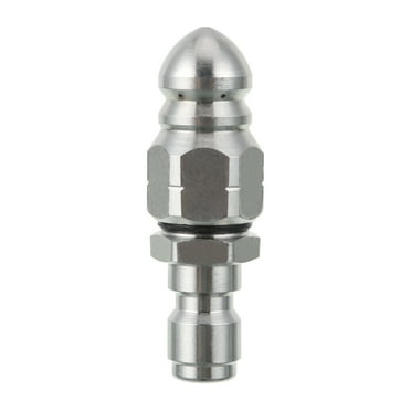 RIDGE WASHER Sewer Jetter Nozzle for Pressure Washer Drain Jetting Hose, 1/4'' Quick Connect, 5000 PSI