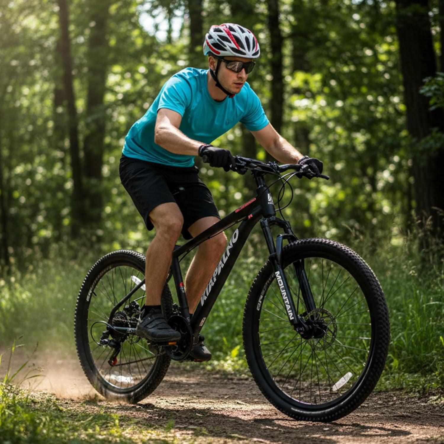 26 Inch Mountain Bike Aluminum Frame, Women Men's 21 Speeds Mountain Bike with Disc Brakes and Front Suspension, Lightweight Sport Teens Bicycle Suitable for 5'2"-6'2" Tall Riders,Black