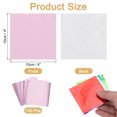 thumbnail image 2 of Uxcell 100 Pcs Envolturas de Caramelo de Papel de Aluminio, 4 x 4 Pulgadas, Rosa Claro, 2 of 6