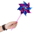 thumbnail image 3 of Beautiful Home Party Decoration Outdoor Toy Creative Windmill Self-assembly Colorful Flower Wind Whirl Pinwheel Windmill Toy Plastic Thin Windmill Spinner Pinwheel 10 PC, 3 of 8