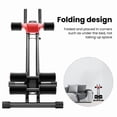 thumbnail image 6 of Mohsoe Body Shaping Abdominal Machine 5 Adjustable Heights, Dual-Track Ab Roller with LCD Monitor, Full Body Workout Equipment for Waist Abdomen Back Legs, 150kg Max Weight, 6 of 9