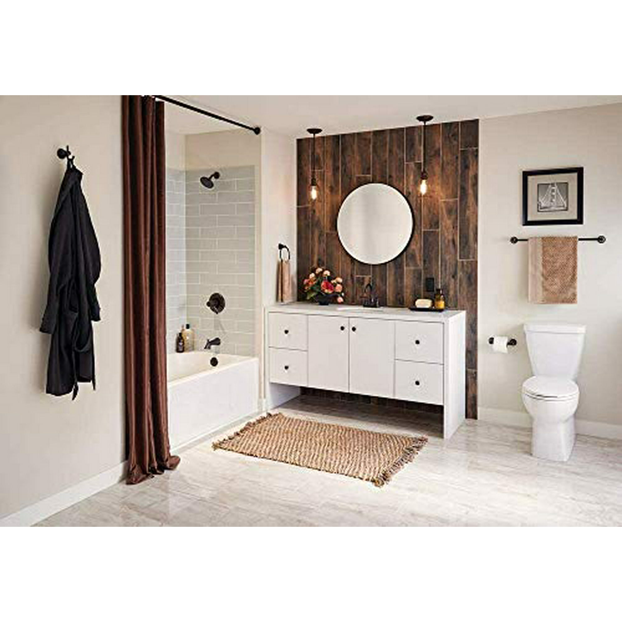 Franklin Brass Kinla 5 Piece Bath Hardware Towel Bar Accessory Set Oil Rubbed Bronze Walmart