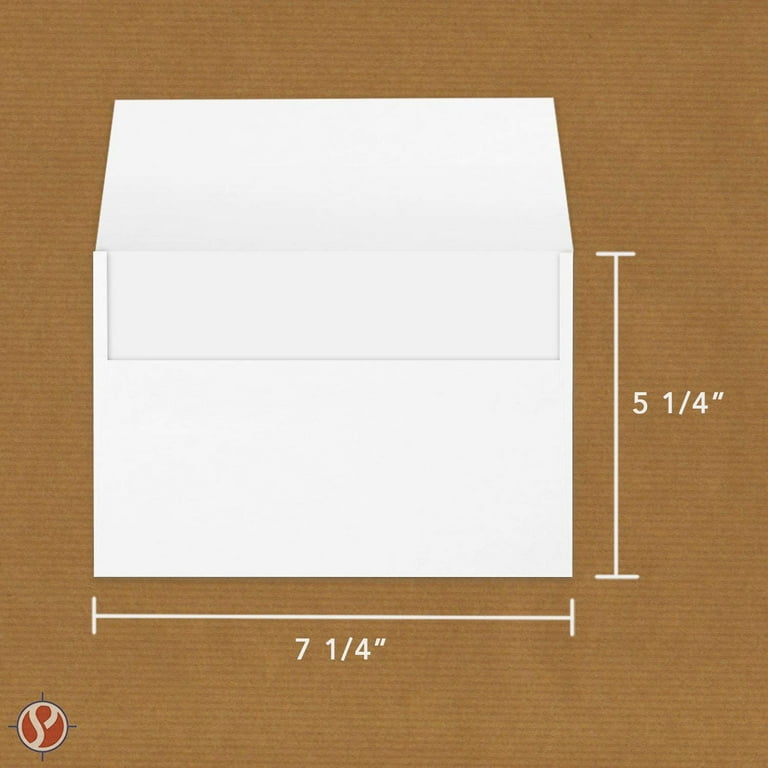 A2 Envelopes Bulk - 100-Count A2 Invitation Envelopes, Kraft Paper Envelopes For 5 X 4 Inch Wedding Baby Shower Party Invitations V Flap Photo Brown 5 75 4 375 Inches