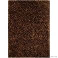 thumbnail image 2 of Allstar Brown Solid Thick Modern Shaggy Area Rug (4' 11" x 6' 11"), 2 of 6