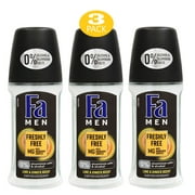 Fa Deodorant 1.7 Ounce Roll-on Lime Ginger, Antiperspirant for Men - 50ml (3 Pack)