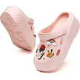 thumbnail image 4 of Gardener Platform Clogs Slippers Mules High Heels Wedge Sandals Red Comfort Shoes for Women, 4 of 14