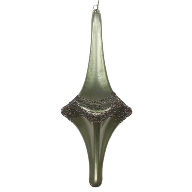Vickerman MT194123D 12 Po. Ornement Candy Glitter Drop en Fer Forgé
