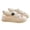 Khaki, variant on NOKIO Women's S𝗅ip On Sport Sandals Breathable Closed Toe Sneakers with Hollow Out Upper, Comfortable Thick Sole Sandles Outdoor Casual Walking Shoes for Summer