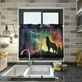 thumbnail image 6 of FREEAMG Wolf Half Window Tier Curtains 36 Inch Blackout Thermal Insulating Kitchen Linen Tier Curtains for Kitchen,Bathroom,Cafe, 6 of 7
