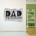 thumbnail image 3 of Dad Veteran Veteran Army Silhouette Firearms Vinyl Decal Wall Art Sticker Designs Vinyl Stickers For Home House Walls Rooms Windows Bedroom Decoration Size (28x28 inch), 3 of 3