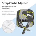 thumbnail image 4 of Kdxio Cute Dinosaur Pattern Turban Hat for Women Men Comfortable Adjustable Cleaning Working Cap with Sweatband, 4 of 8