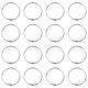 thumbnail image 1 of 24 anillas modernas para barra de baño (plateadas), 1 of 7