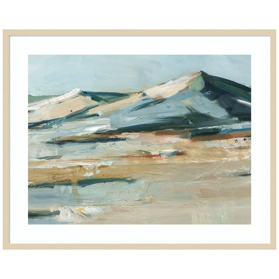 Amanti Art Spring Mountain View II Wood Framed Wall Art Print