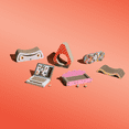 thumbnail image 3 of Oodles Durable Corrugated Cardboard Pink Bed Cat Scratching Pad, O/S, 3 of 10