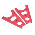 thumbnail image 1 of Repair Lift, Simple Aluminum High Strength Removable RC Car Lifting Tool Wear  Portable  for 1/8 RC Model Car Red, 1 of 8