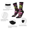 thumbnail image 3 of Picia Monstrous Cartoon Characters Print Athletic Socks for Men & Women – Cushioned Moisture-Wicking Crew Socks for Sports, Running, and Training, Soft & Breathable Size 5-11, 3 of 6
