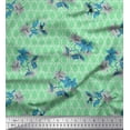 thumbnail image 1 of Soimoi Cotton Voile Fabric Women & Leaves Artistic Print Sewing Fabric Yard 42 Inch Wide, 1 of 1