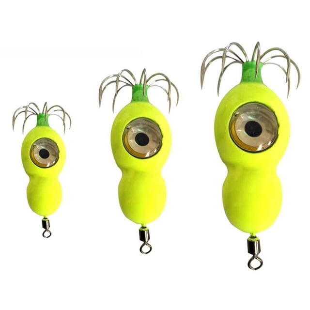 Luminous Squid Jigs Hooks 12 Agujas Jibia Pulpo Pesca Señuelo Cebo (25g)