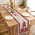 thumbnail image 3 of Valentine's Day Table Runner - 72 Inch Long, Kitchen Dining Table Runner Dresser Scarves, Romantic Roses Love Heart Gnomes Rustic Farmhouse Decor for Coffee Tables Wedding Party Banquet, 3 of 8