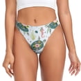 thumbnail image 1 of Balery Sea Animal Tangas de Algodón para Mujer con Estampado – Ropa Interior Sexy, Transpirable, G-string-3X-Large, 1 of 6