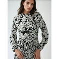 thumbnail image 4 of Printed Maxi Dress with Shirt Collar, 4 of 6