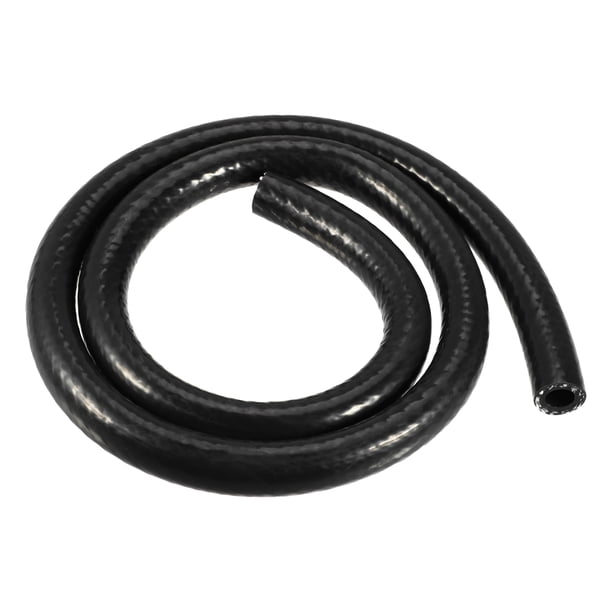 Coche Silicona Vacío Tubería Manguera LíneaNegro ID 10 mm 3,28 Pies Longitud