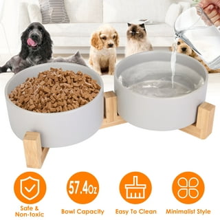 KPWACD Ceramic Pet Bowl for Dogs and Cats, Weighted Non-Slip Dog Bowls Food  and Water Dish, Durable Pets Feeding Bowls Suitable for Small, Medium, and  Large Dogs, Grey, 36 Oz - Yahoo
