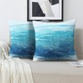 thumbnail image 2 of LALILO Throw Pillow Covers Watercolor Sea Summer Marine Landscape Cushion Cover 18" x 18", 2 Pack, 2 of 6