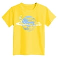thumbnail image 4 of YDFCWXW Kids Toddler Boys Girls Solar System Planets Science Space Shirt Short Sleeve T-Shirt (Yellow, 3-4 Years), 4 of 4