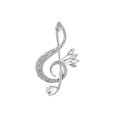 thumbnail image 1 of Minnieouse Broche de nota musical para mujer, alfiler de decoración de diamantes de imitación, alfiler de aleación, adornos para traje, joyería para Accesorios de disfraces Minnieouse AP012259-00, 1 of 6