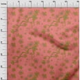 thumbnail image 2 of oneOone Cotton Silk Teal Blue Fabric Flower Artistic Diy Clothing Quilting Fabric Print Fabric By Yard 42 Inches Wide, 2 of 4