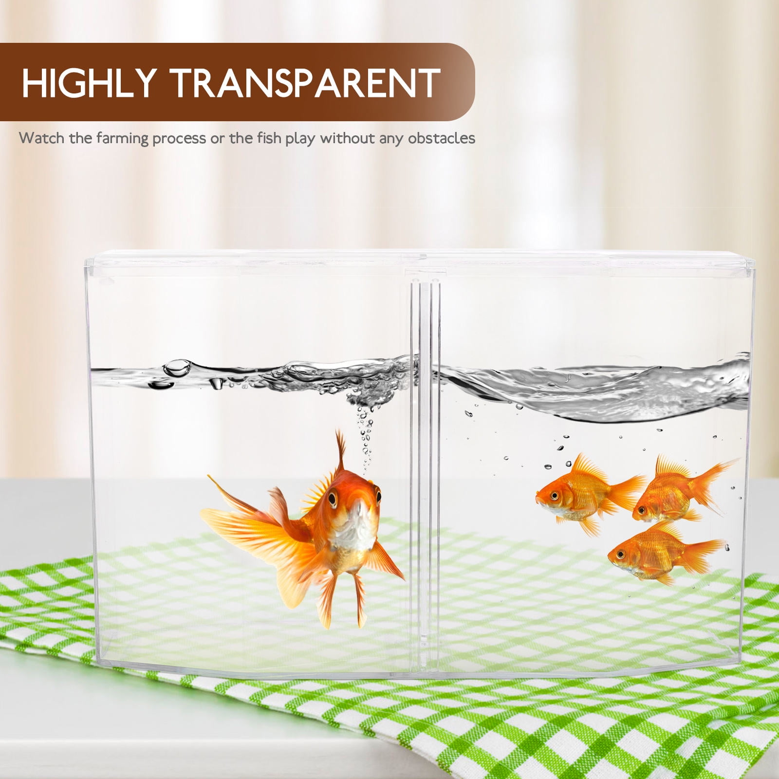Raindrops Aquarium Fish Incubation Box in Transparent Plastic for Easy Observation and Isolation