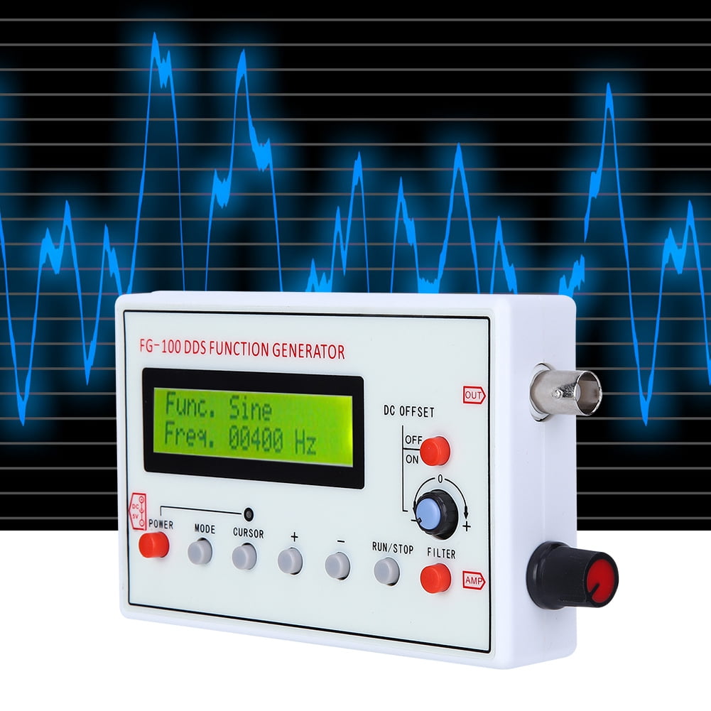 Cergrey FG‑100 DDS Function Generator Sine Frequency 1HZ‑500KHz Counter