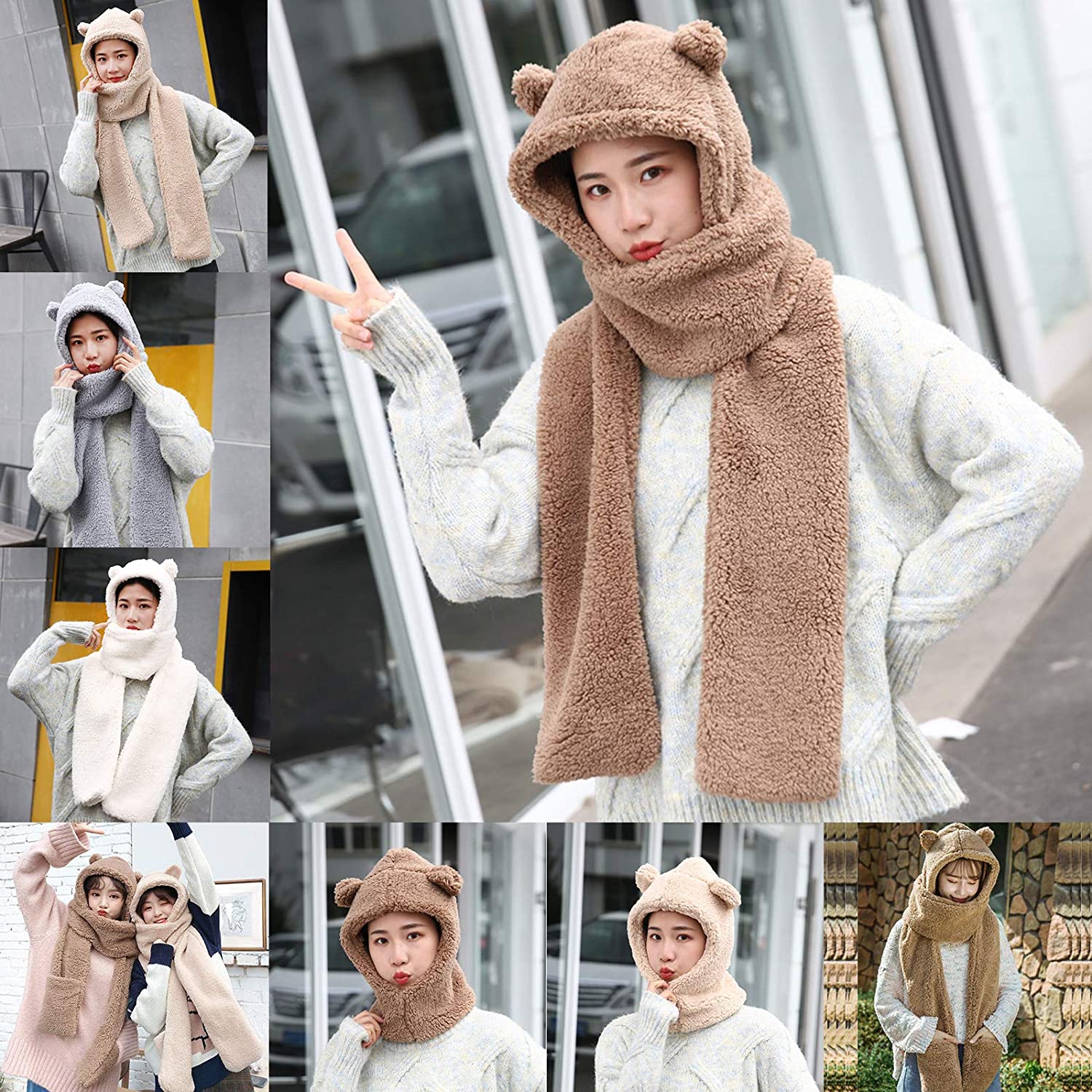 HISRFOCSP Women Scarf - Hoodie Scarf 